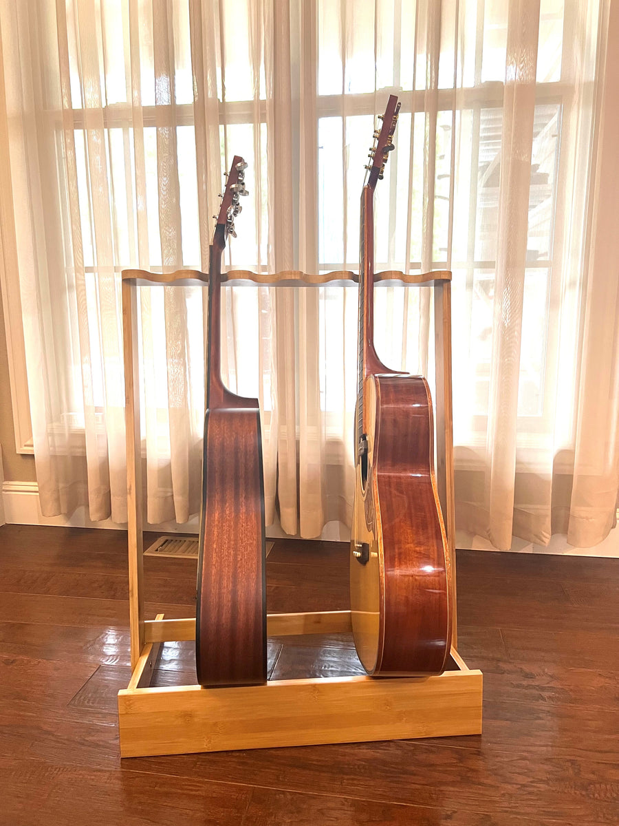 Bamboo Guitar Stand Display Rack for one instrument – Terre.USA